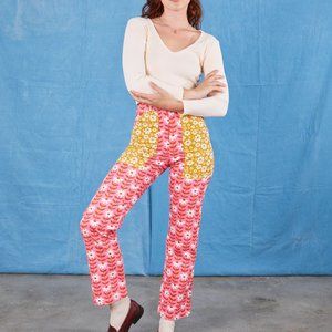 Big Bud Press: MISMATCHED WORK PANTS - PINK/YELLOW